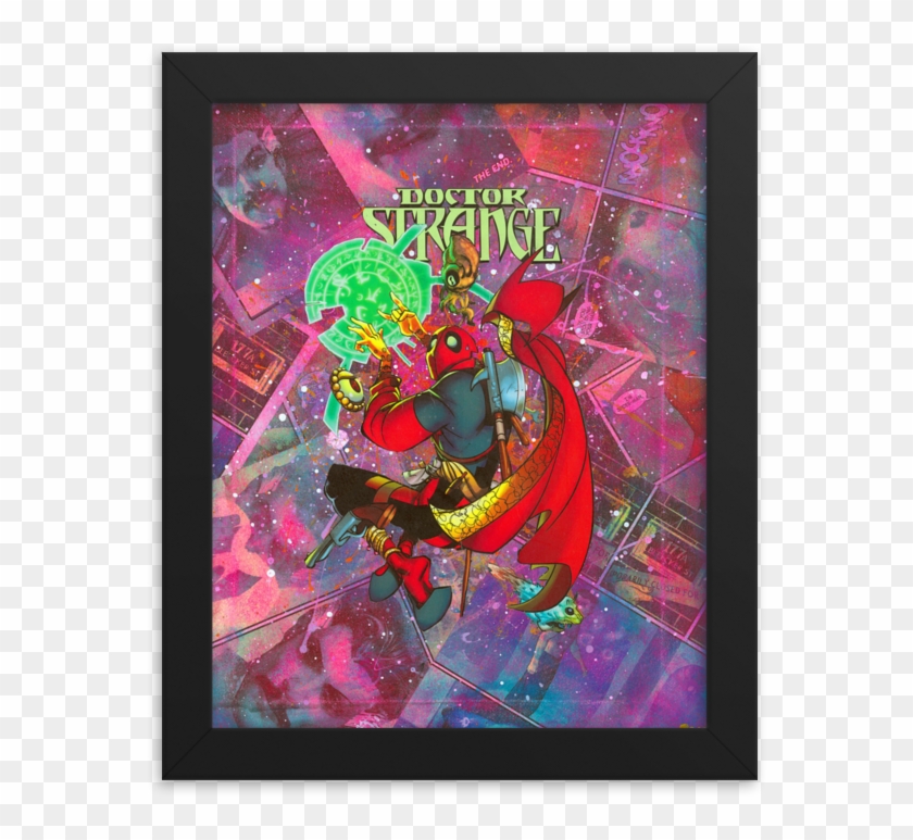 Deadpool Doctor Strange Variant Comic Canvas Framed - Modern Art Clipart #1594292