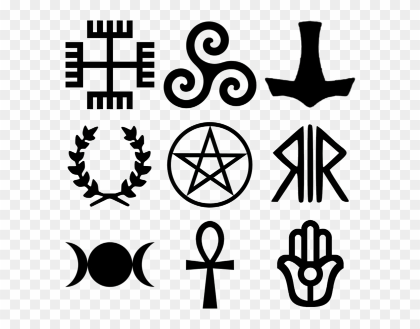 Pagan Religions Symbols - Pagan Symbols, HD Png Download #1594719