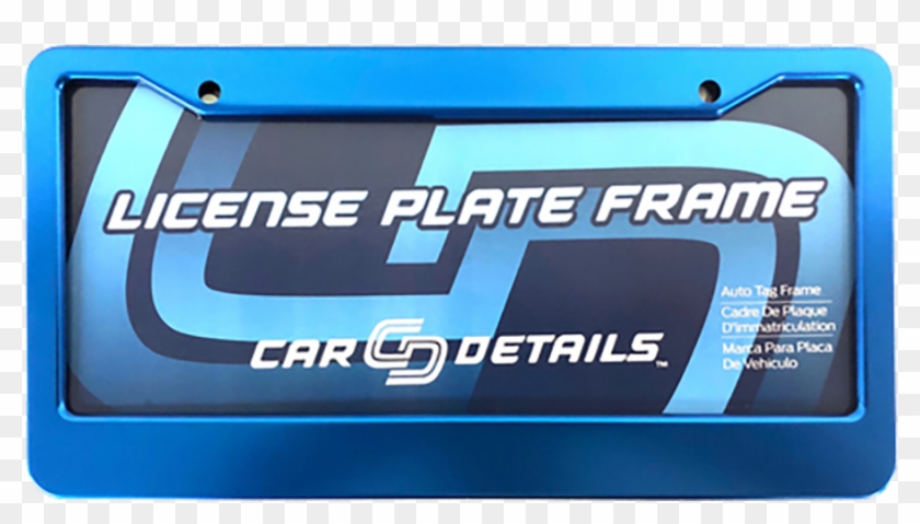 Car Details Anodized Aluminum License Plate Frame V2 - Car Clipart