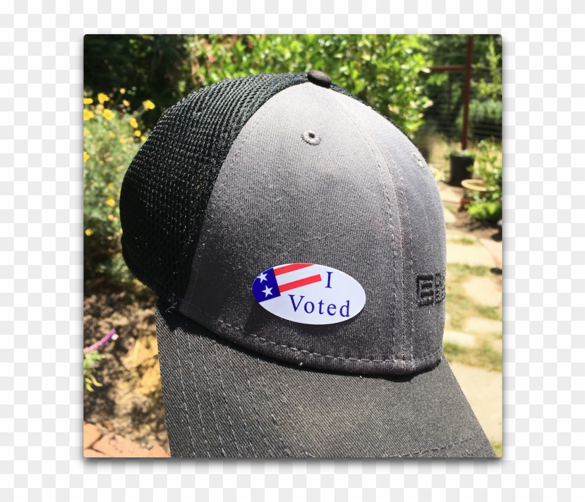 I Love Voting In Person - Baseball Cap Clipart #1595992