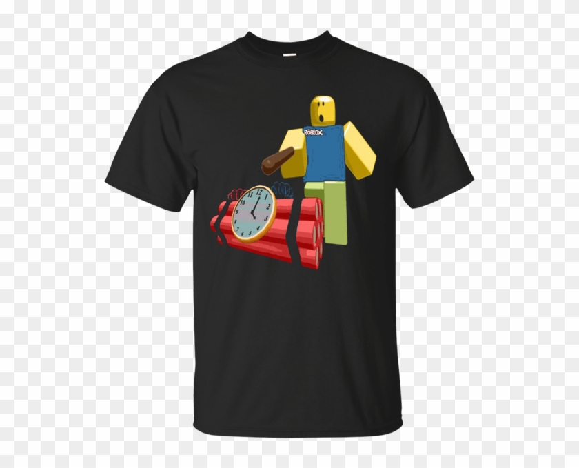 The Noob Poking A Bomb With A Stick Roblox T Shirt - Shirt Clipart