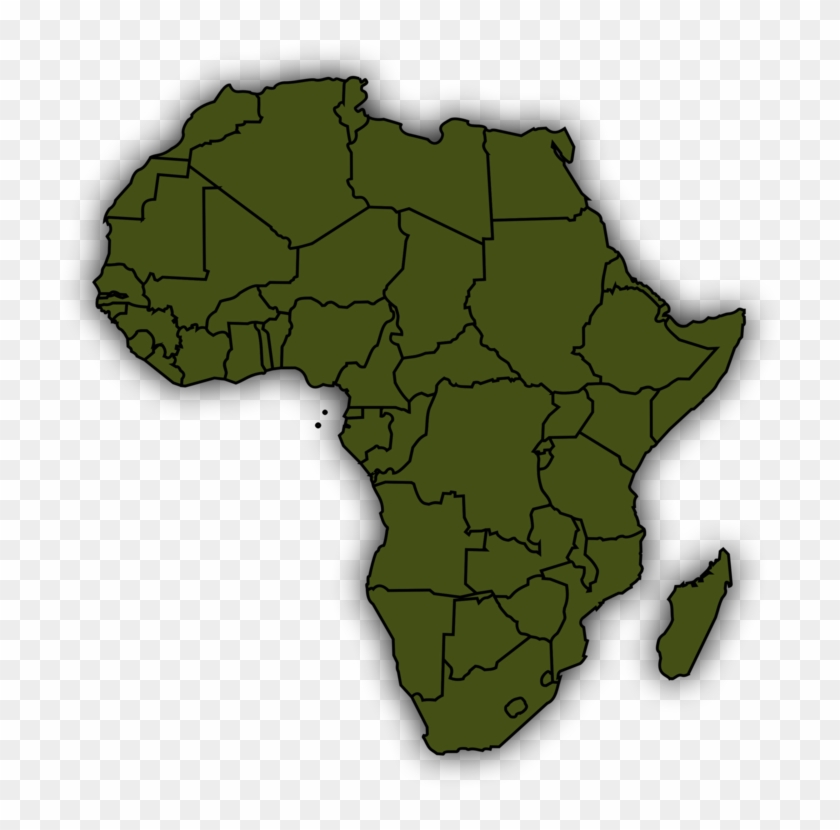 Africa World Map Globe Vector Map - Map Of Africa Clip Art - Png Download