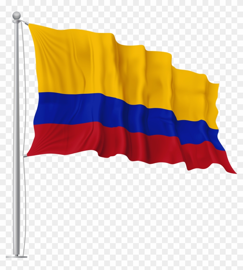 Colombia Waving Flag Png Image Clipart