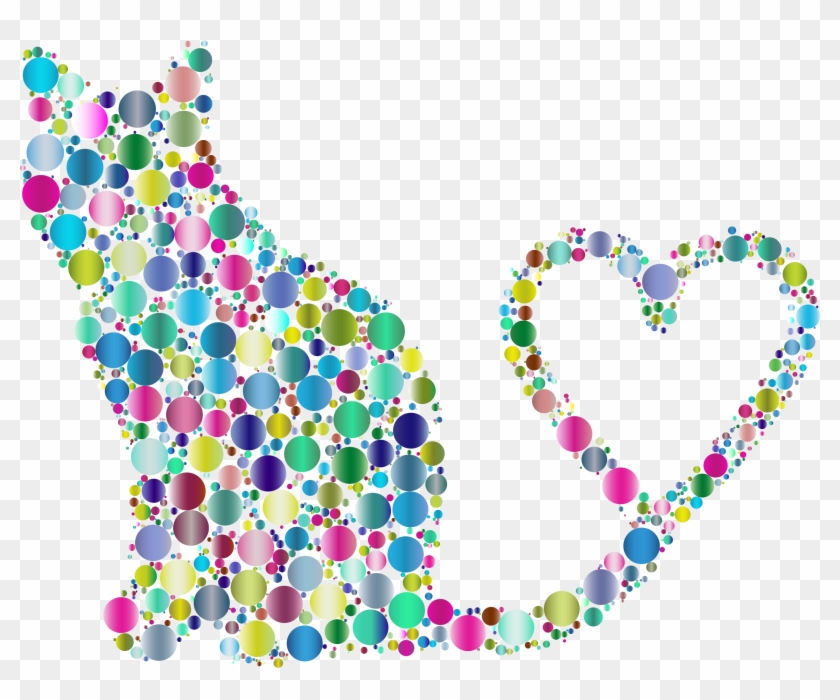 Cat Tail Animal Heart Circle - Clip Art - Png Download