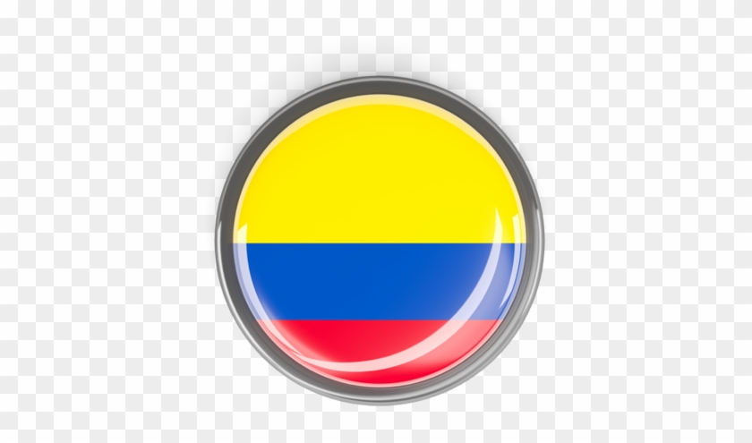Illustration Of Flag Of Colombia - Colombia Circle Flag Png Clipart #1597812