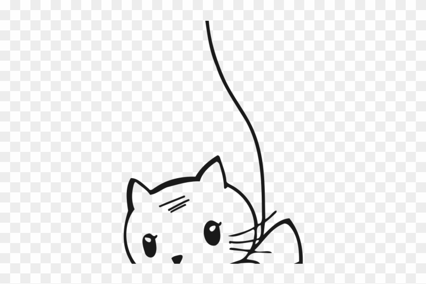 Drawn Cheshire Cat Tail - Drawing For Coloring Cat Clipart