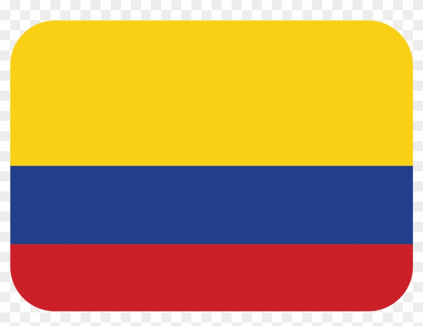 Flag Of Colombia - Bandera De Colombia Emoji Clipart