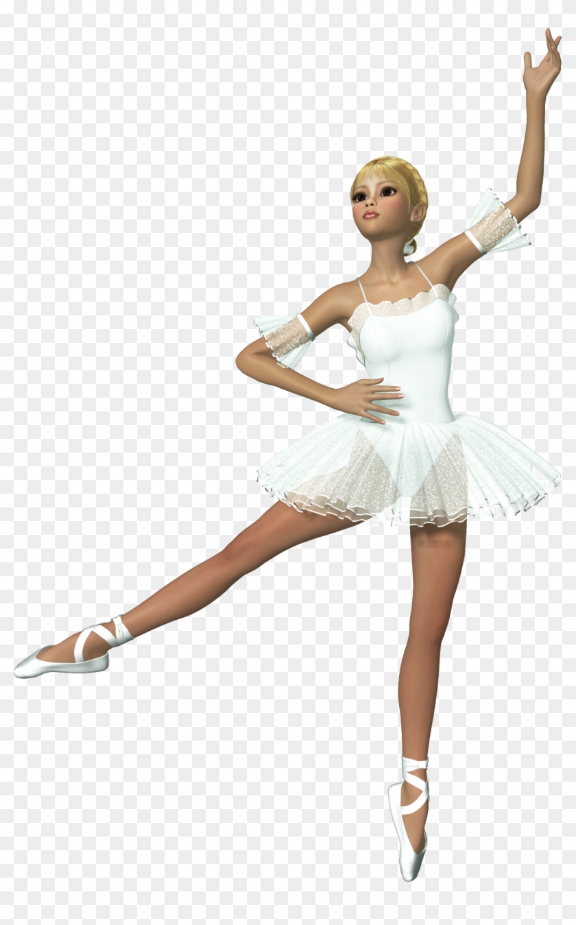 3d White Ballerina Free Clipart - 3d Ballerina - Png Download #1598374