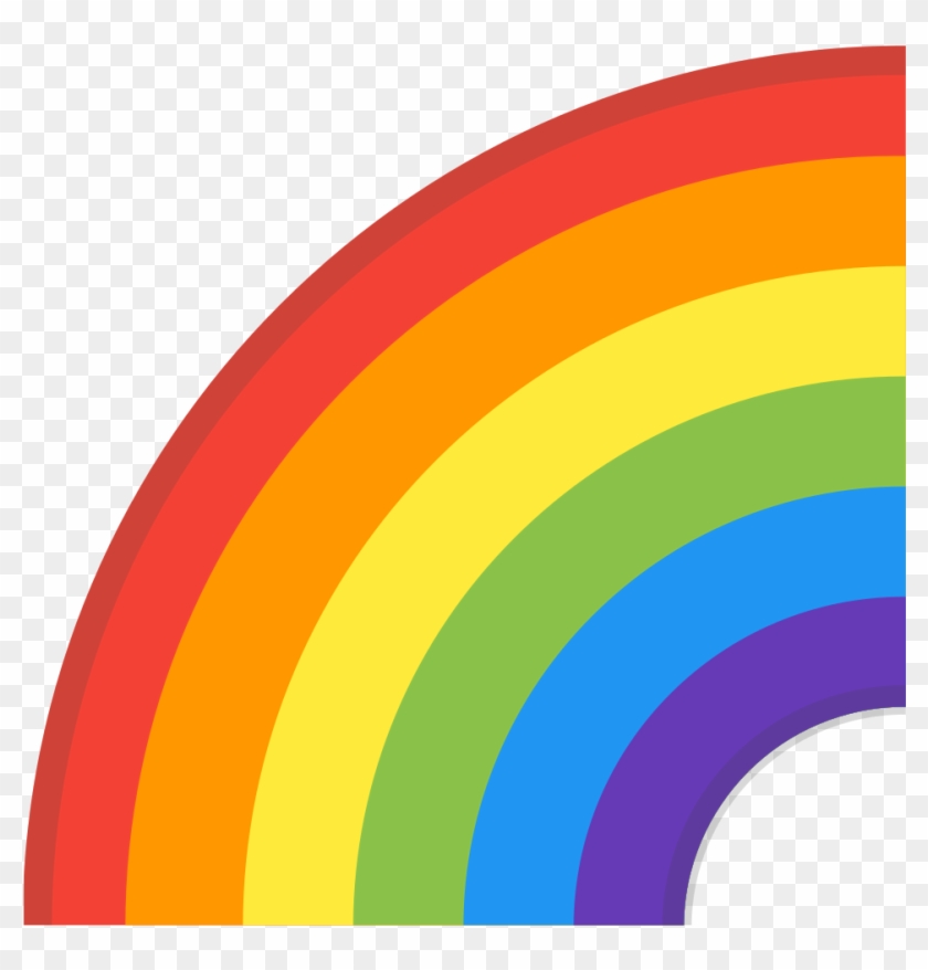 Rainbow Icon - Rainbow Ico Clipart #1599286