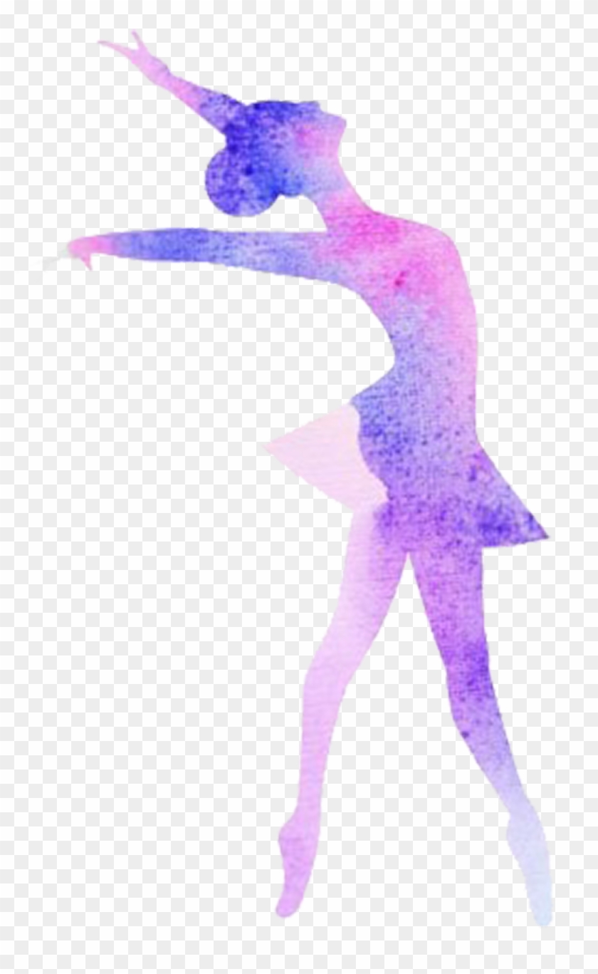 Ballet Balerin Purple Elegant Clipart #1599343