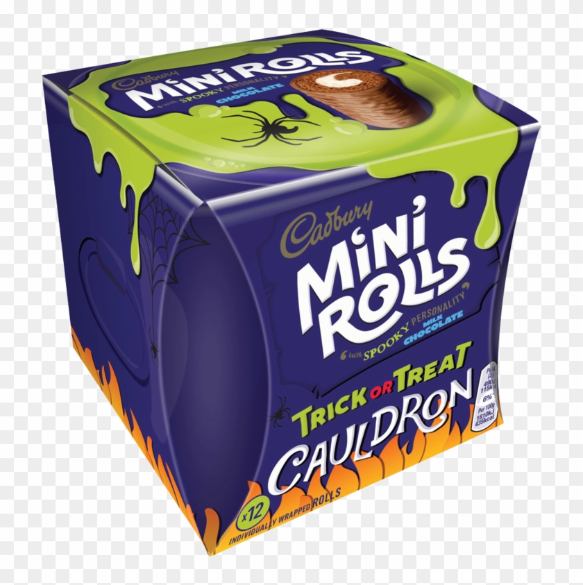 Cadbury 12 Mini Rolls Milk Chocolate Trick Or Treat - Cadbury Mini Rolls Cauldron Clipart