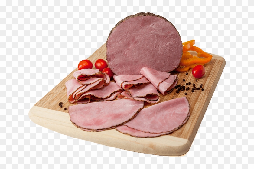 Fresh Cracked Pepper Ham With Natural Juices - Charcuterie Clipart