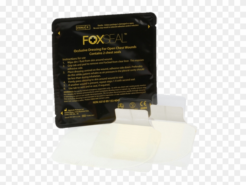 Foxseal, Chest Seal - Fox Seal Occlusive Dressing Clipart #160394