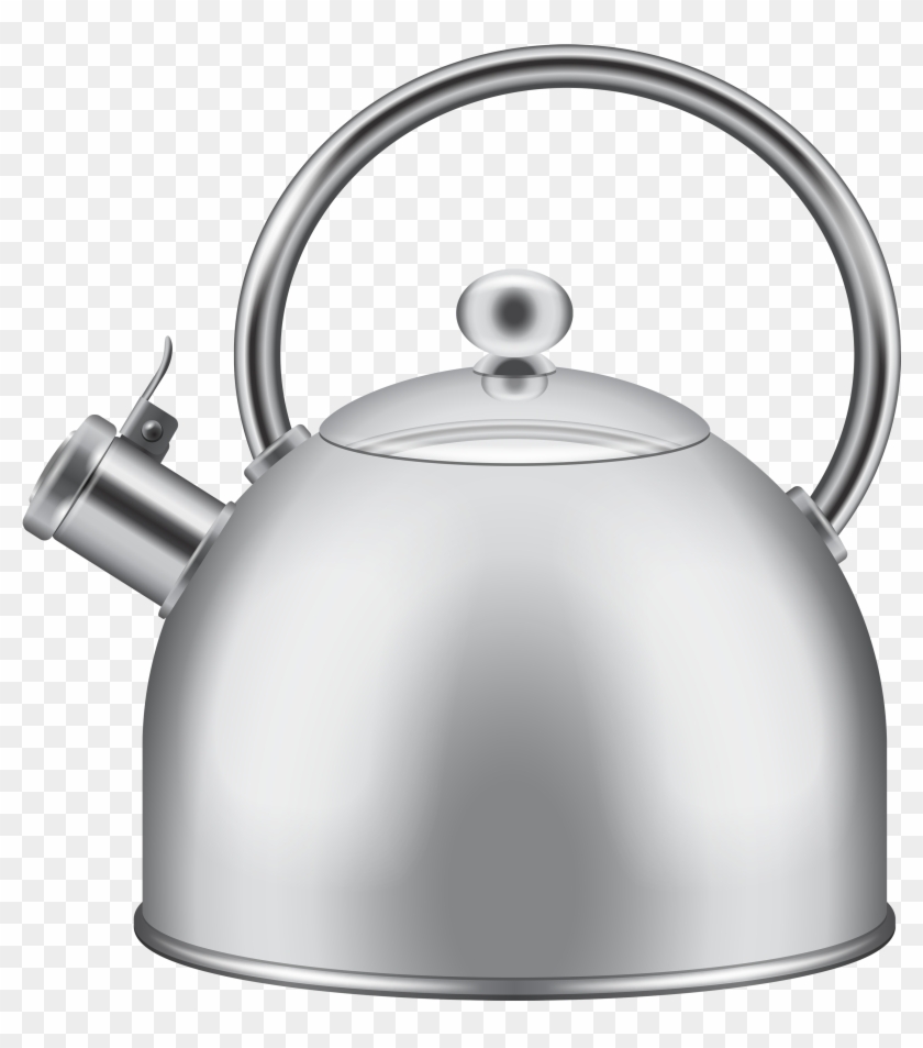Silver Kettle Png Clipart - Kettle Clipart Transparent Png #160494