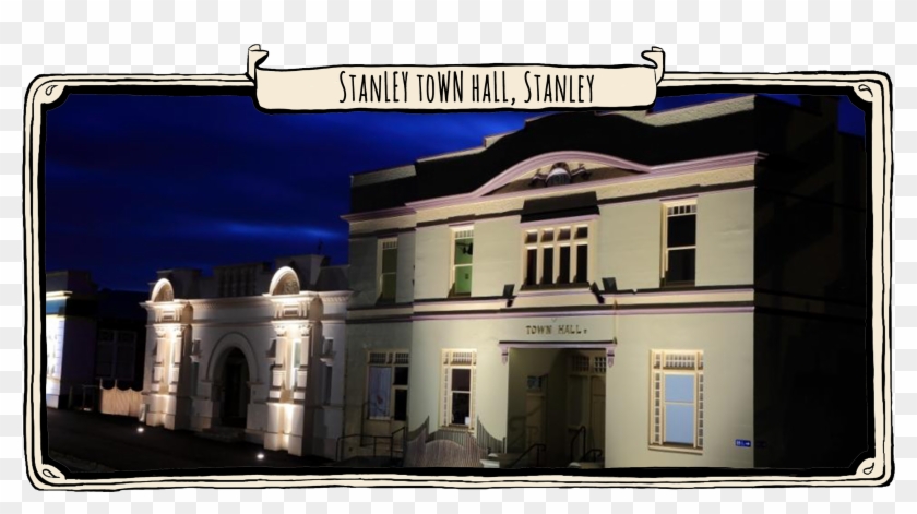 Stanley Town Hall Opened In - Mansion Clipart