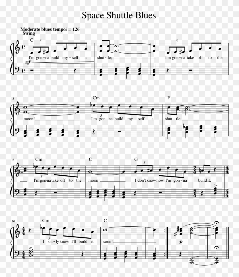 Print - Need U Suga Piano Sheet Clipart