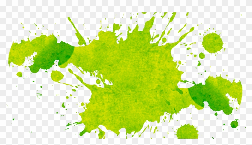 Noobs And Their Paintbrush - Green Paint Splatter Png Clipart