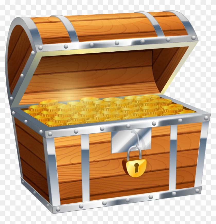 Treasure Chest Png - Chest Treasure Png Clipart #160682