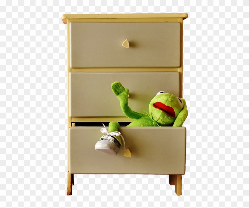 Cabinet, Chest Of Drawers, Kermit, Drawer, Funny - Sogni Nel Cassetto Frasi Clipart #161155
