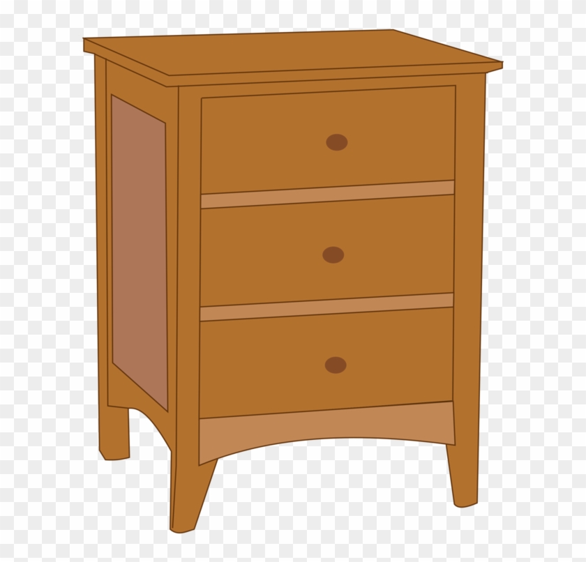 Bedside Tables Chest Of Drawers Furniture - Cabinet Clipart - Png Download #161183