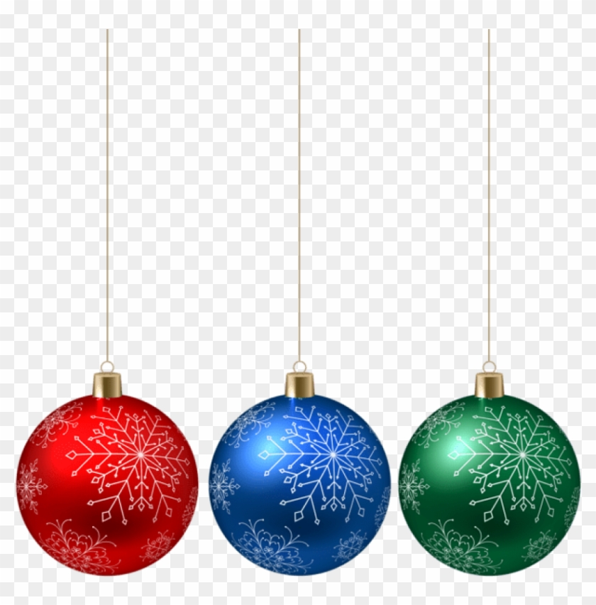 Christmas Hanging Ornaments Png Png - Clip Art Transparent Png
