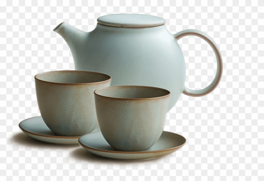 Pebble Teapot Set - Ceramic Clipart #161882