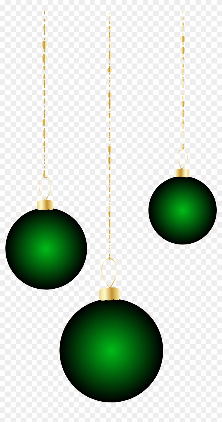 Transparent Christmas Green Ornaments Png Clipart - Earrings