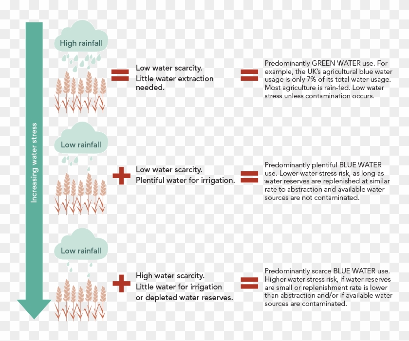 Rainfall, Water Extraction And Water Stocks Are Interrelated - Types Of Water Scarcity Clipart