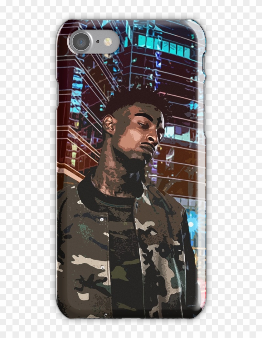 21 Savage Artwork Iphone 7 Snap Case - Military Uniform Clipart