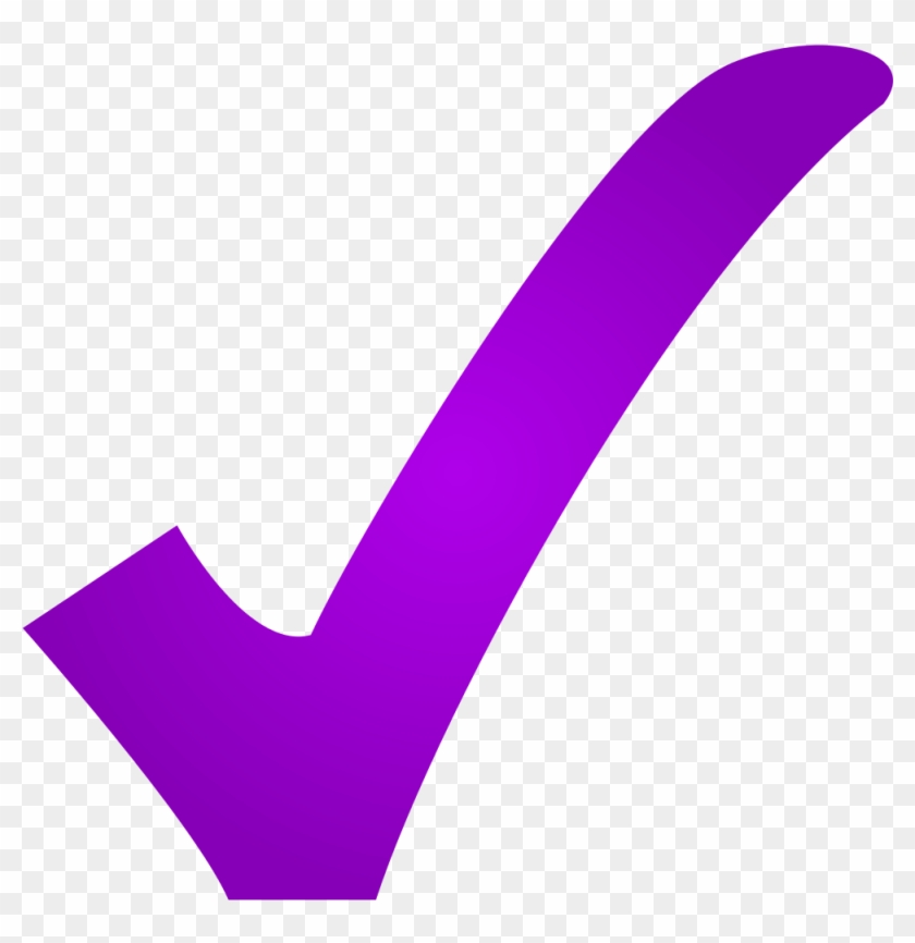 File - Purple Check - Svg - Purple Check Mark Png Clipart #162495