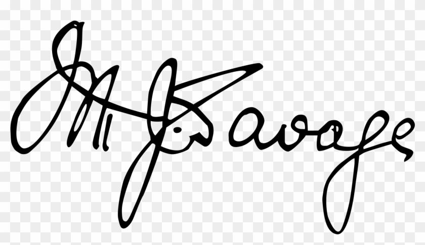 Open - Michael Savage Signature Clipart #162519