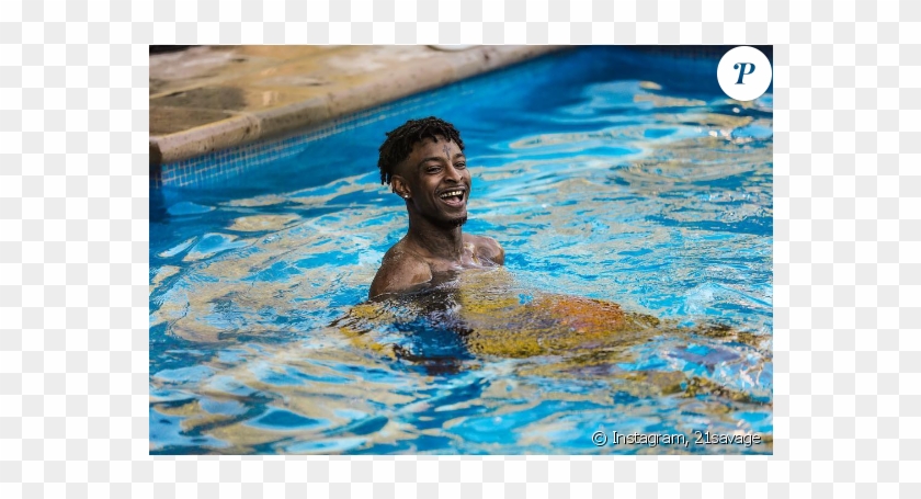 21 Savage - 21 Savage In A Pool Clipart