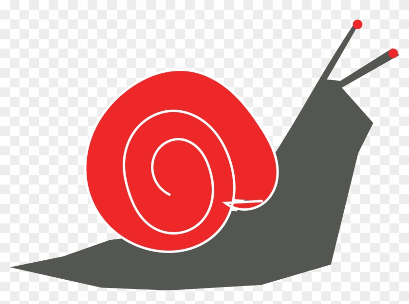 Medium Image - Red Snail Clipart - Png Download