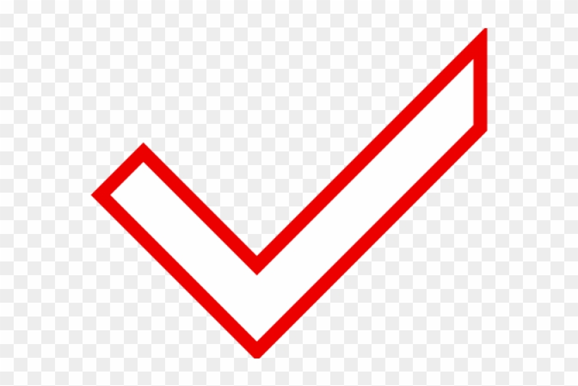 Image Of A Check Mark - Red ✅ Clipart #162839