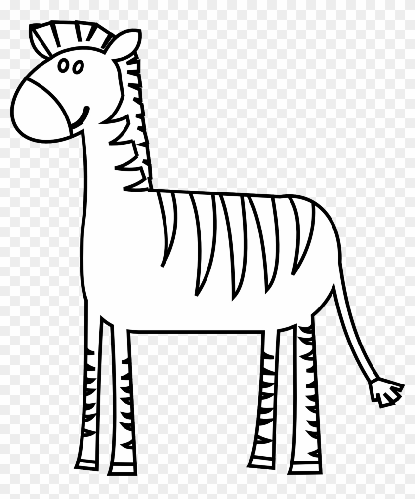 Black And White Zebra Clipart - Zebra Black And White Clipart - Png Download