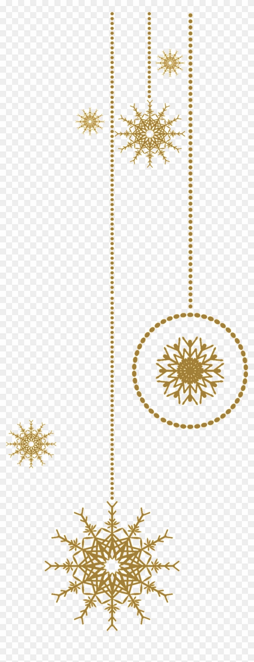 Noble Ornaments Transparent - Copos De Nieve Colgantes Png Clipart