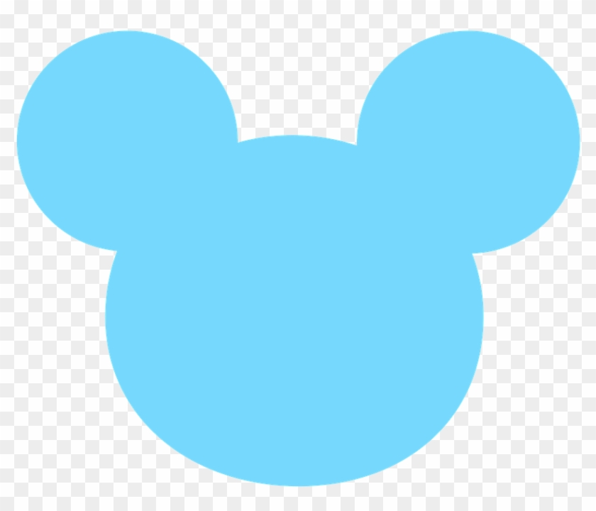 Mickey E Minnie - Baby Blue Mickey Mouse Head Clipart
