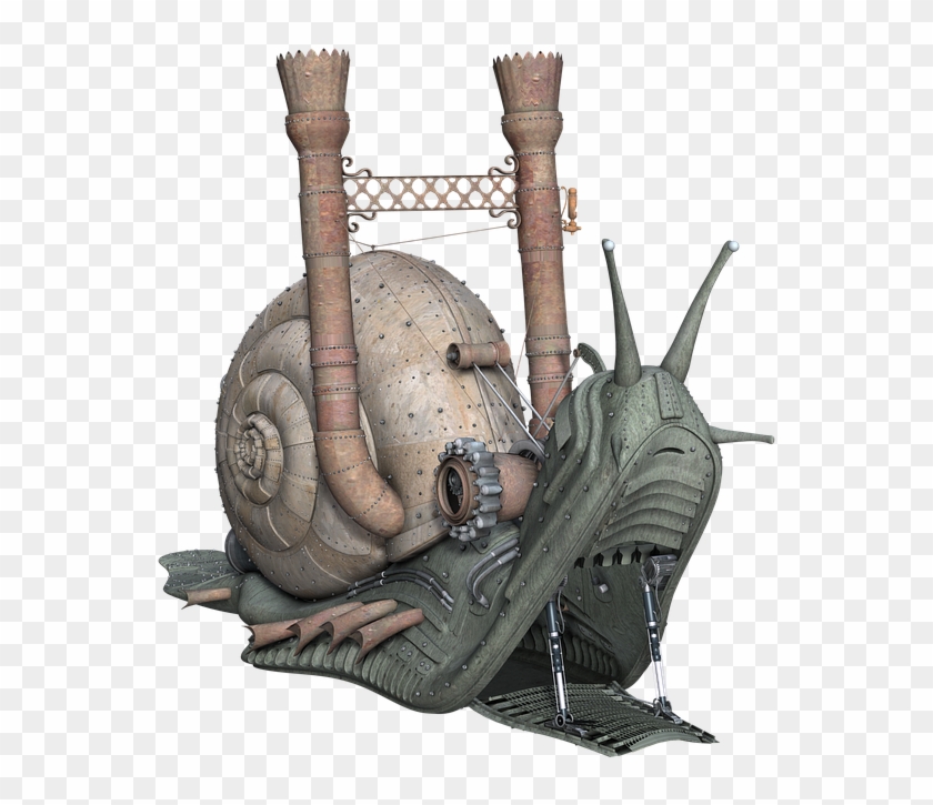 Snail, Fantasy, Steam Pank, Digital Art, Isolated, - Snail Clipart