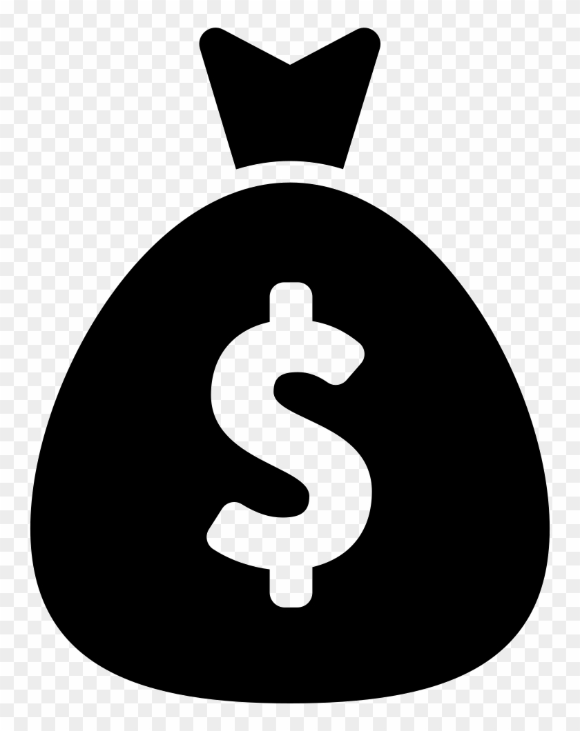 Dollar Sign Svg Png Icon Free Download - Money Bag Flat Icon Clipart