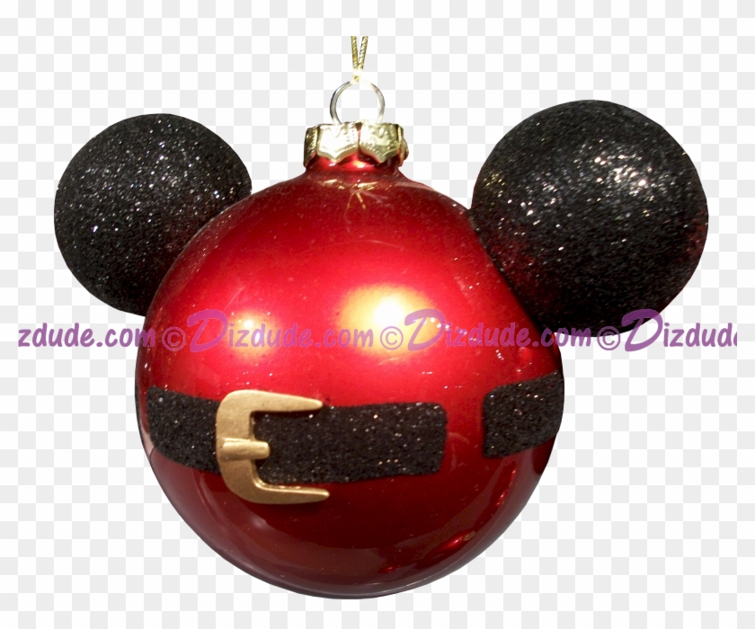 Disney Mickey Mouse Ears Santa Jacket Christmas Tree - Mickey Christmas Tree Ornament Clipart #163096