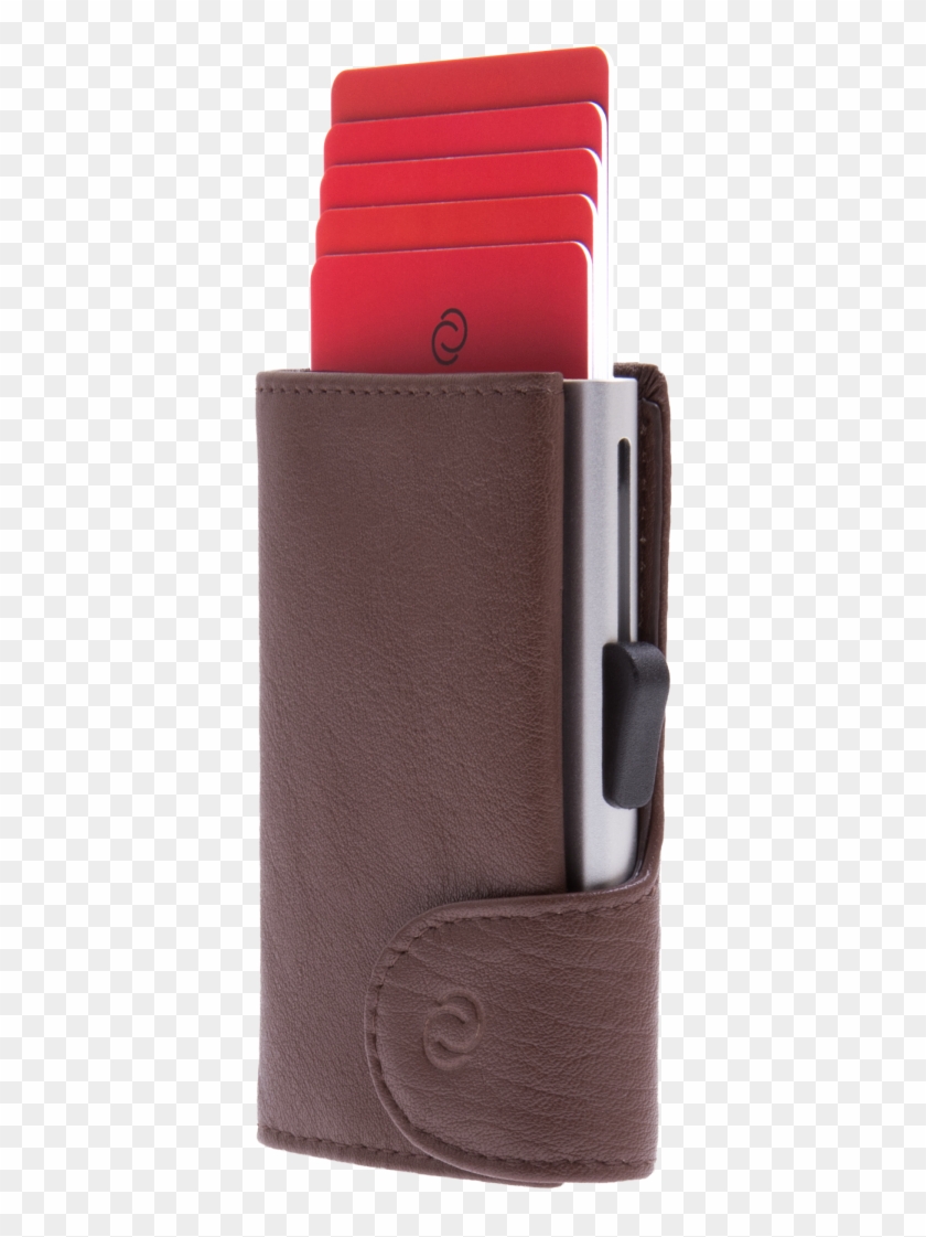 C-secure Aluminum Card Holder With Genuine Leather - C Secure Wallet Clipart #163140