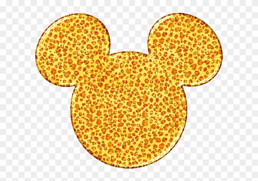 Disney Mickey Mouse Ears Leopard Print Clipart - Animal Print Mickey Mouse Ears - Png Download