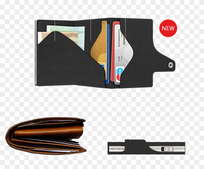 Tru Virtu Click N Slide Wallet - Tru Virtu Click And Slide Clipart #163246
