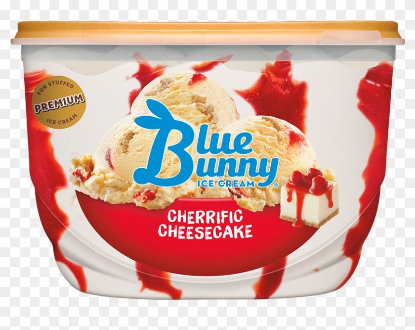 Blue Bunny Cherrific Cheesecake Clipart