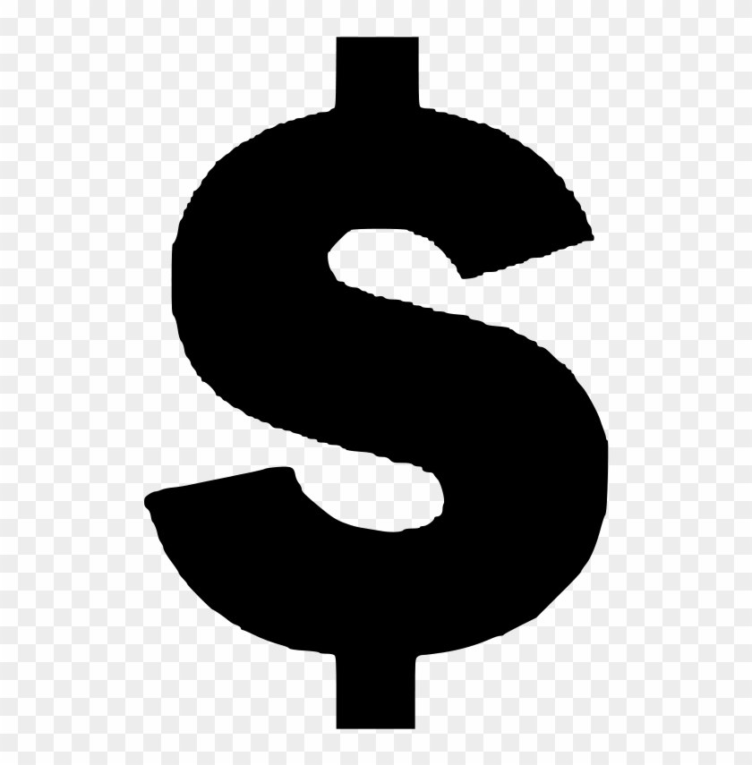 28 Collection Of Dollar Sign Clipart - Dollar Sign Clipart Black - Png Download