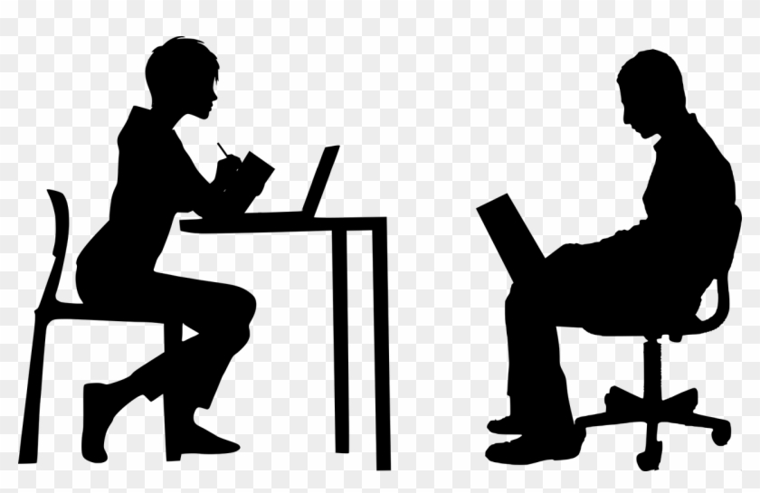 Education Week Is It Time For The American Approach - Sitting At Desk Silhouette Clipart #163747
