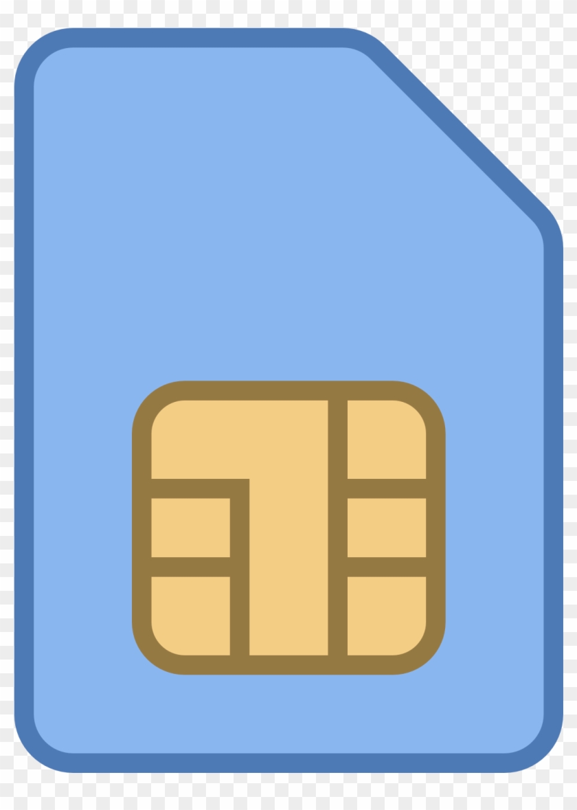 Mobile Sim Card Icon Clipart - Blue Sim Card Icon - Png Download