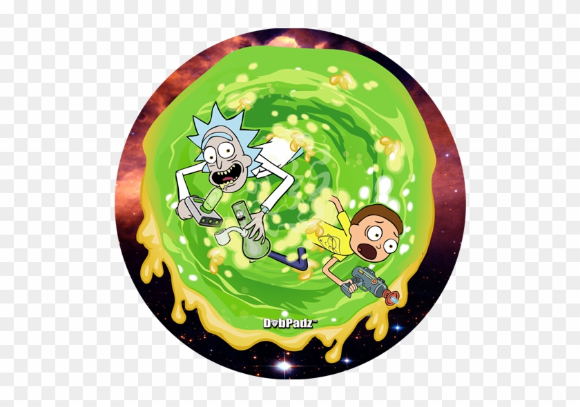 Rick & Morty Wax Portal Dabpadz - Rick N Morty Round Clipart #164142