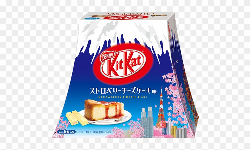 Kit Kat Mount Fuji Strawberry Cheesecake Flavor - Kit Kat Fuji Clipart #164351