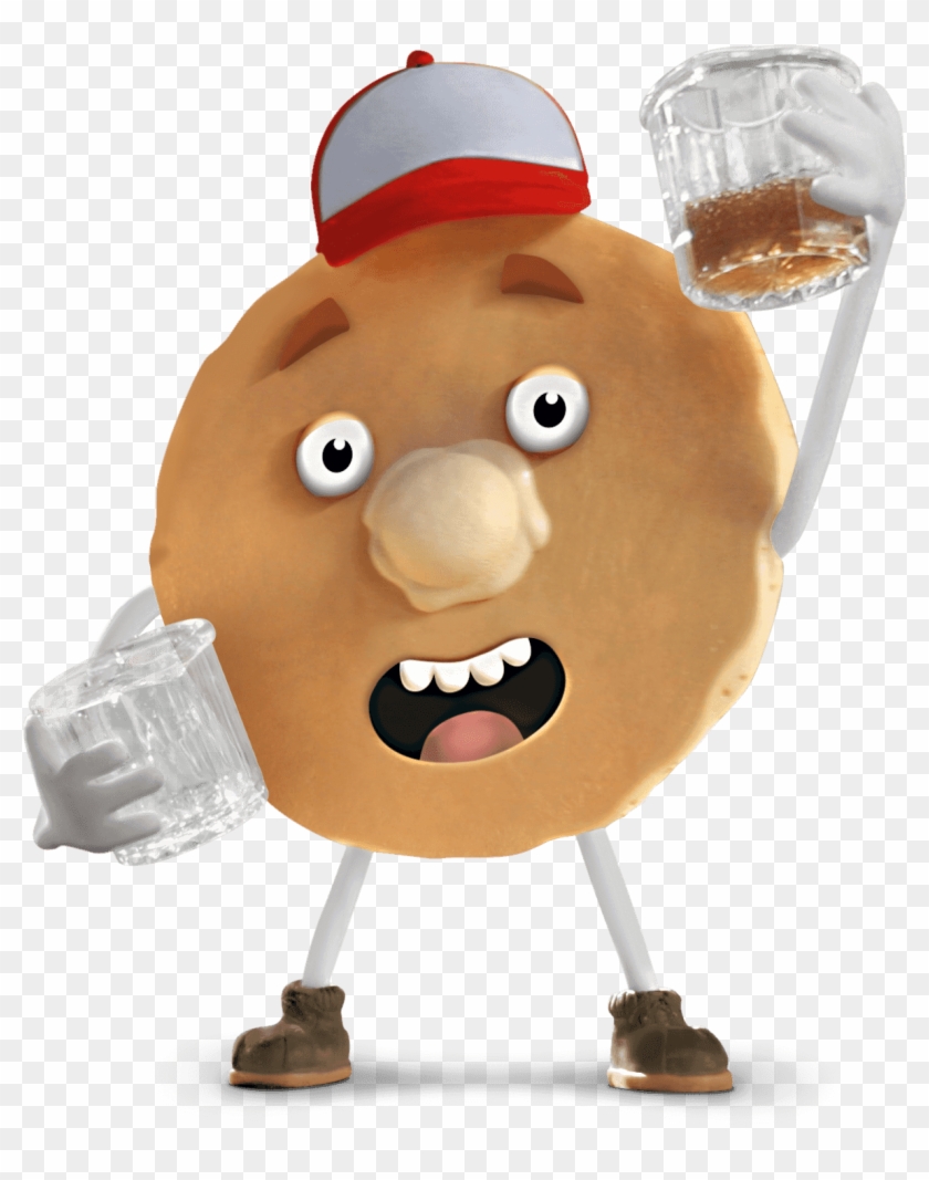 Look, It's Pancake Of Denny's Grand Slams - Denny's Pancake Mascot Clipart #164371